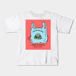 Less Plastic, More Planet Kids T-Shirt